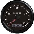 thumbnail image 1 of Boat Tachometer Engine Stainless Steel Bezel Hour Meter LCD Display With M16 M18 Sensor For Car Motorcycle 3k 4k 8k RPM ,Easy to Calibrate, 1 of 7