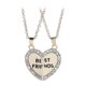 thumbnail image 1 of Collar con colgante de corazón de conejo de Alicia en plata de ley con naipes de as de corazones Yashi, 1 of 4