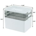 thumbnail image 2 of Aninhao 3 Tier Medical Storage Bin with Handle, Plastic First Aid Container Box 1 Pack, White, 2 of 8