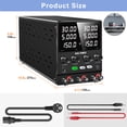 thumbnail image 2 of NICE-POWER Alimentation Double CC Variable : Série Régulée à Commutation Réglable 30V 5A (60V 5A) Parallèle (30V 10A) Haute Précision Port USB 5V/2A Alimentation de Banc et de Labo 4,5 sur 5 Étoiles 2, 2 of 8