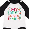 thumbnail image 3 of Inktastic My Mimi Loves Me Girls Outfit Gift Baby Girl Long Sleeve Bodysuit, 3 of 4
