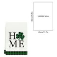 thumbnail image 3 of Lwlmwt 66x45cm Kitchen Towel,Patrick's Day Dish Towels,Green Lucky Clovers Towel,Green Buffalo Plaid Decoration Hand Towels,for Bathroom Kitchen Baking, 3 of 5