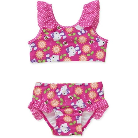 Baby Girls' 2 Piece Sunflower Bikini - Walmart.com