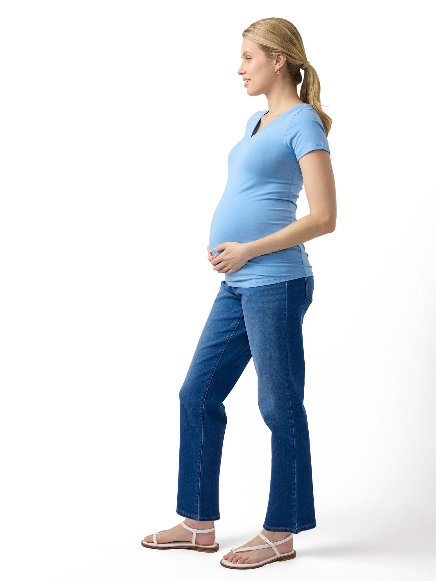 Ingrid & Isabel For Every Belly Maternity Fitted V-Neck Tee, Sizes S-XXL