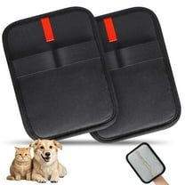 2 Pcs Static Pet Hair Removal Gloves, Reusable Electrostatic Pet Cat Dog Hair Remover Grooming Gloves Brush Tool for Couch, Furniture, Carpet, Car Seat