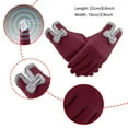 thumbnail image 5 of Winter Red Women Gloves Warm Touchscreen Windproof For Girls Ladies Using, 5 of 9