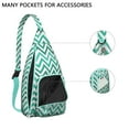 thumbnail image 3 of Pop Art Sling Backpack - Colorful Abstract Psychedelic Pattern Shoulder Bag, Fashionable Lightweight Pack, 3 of 4