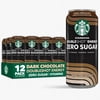 Starbucks Zero Sugar Dark Chocolate Doubleshot Coffee Energy Drink, 15 fl oz Cans, 12 pack