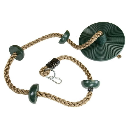 Climbing Rope With Small Platforms And Disc Swing Seat Climbing Rope With Small Platforms And Disc Swing Seat