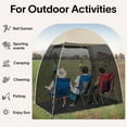 thumbnail image 6 of 6x6Ft Pop-Up Canopy Screen House Tent - Lightweight Outdoor Screen Room with Mosquito Netting, UPF 50+ UV Protection, Easy Setup & Carry Bag, Fits 2-3 Adults for Camping, Garden, Patio, Backyard, 6 of 13