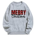 thumbnail image 4 of QHFBli Men's Athletic Crewneck Sweatshirt Men's Christmas Graphic Print Pullover Hoodie Festive Holiday No Hood Sweatshirt Casual Warm Grey L, 4 of 4