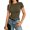 Short Sleeve-Army Green, variant on MOYIKO Slim Fitted Long Sleeve Shirts for Women Crewneck Tees Tight Basic Tops
