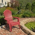 thumbnail image 2 of Real Comfort Outdoor Resin Stackable Adirondack Chair, Red, 2 of 2