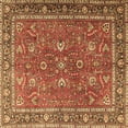 thumbnail image 1 of Ahgly Company Machine Washable Indoor Square Persian Brown Traditional Area Rugs, 3' Square, 1 of 4
