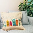 thumbnail image 5 of Layered House Painting Stencil 11.8x11.8inch Reusable Winter Pattern With Snowflake Snowman Christmas Tree - Plastic, 5 of 7