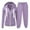 Purple, variant on LEBONYARD Women's Trendy Clearance Sweatshirts And Sweatpants Warm Set Zip Up Hoodie Solid Loose Sweatshirts And Comfy Sweatpants,Sizes S-5XL