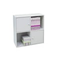 thumbnail image 1 of Pilaster Designs HABC-563 White Wood 2 Door 2 Cube Storage Unit Organizer Bookcase, 1 of 3