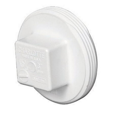 4in Pvc Threaded Plug - Charlotte Pipe Cleanout Plug Pvc Dwv 4