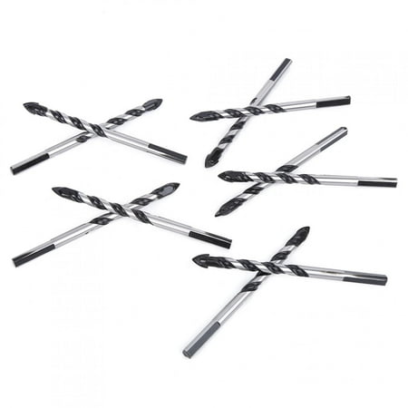

Domqga Drill Bit 10Pcs Twist Drill Set Strong Durable Wood Ceramic Wall Bits Punch Tools Twist Drill Set