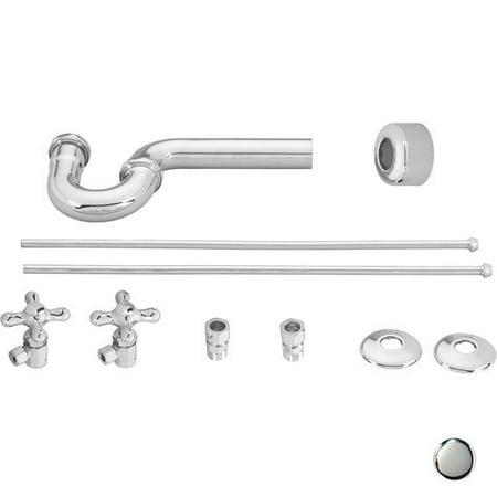

Westbrass D1838L-26 Cross Handle Traditional Pedestal Kit - Polished Chrome