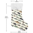 thumbnail image 7 of Coolnut Fish Christmas Stockings 2PCS,Big Xmas Stockings Gift Decorations and Party Supplies,Used for Fireplace Decoration Socks Christmas Tree Decoration, 7 of 7