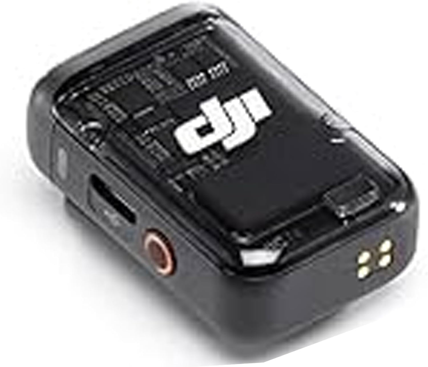 DJI Mic 2 Transmitter (Shadow Black), Wireless Microphone, 14-Hour Internal Recording, 6-Hour Battery, Magnetic Attachment, Bluetooth Microphone, 64GB Memory, Editing Software (YouTube, Vlogs)