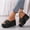 Black, variant on WIZUTIZ Shower Slippers for Women Soft Trendy Women's Slide Sandals Summer High Heel Sandals Platform Heels Sandals Beach Slide Sandals Indoor Slide Sandals Valentines Day Gifts for Her