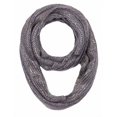 thumbnail image 1 of Peach Couture Shimmering Winter Warm Cozy Sparkle Infinity Loop Cowl Scarves Grey Gold Flake, 1 of 3