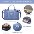 thumbnail image 6 of Gynky Travel Duffle Bag Weekender Bags for Women with Shoe Compartment Carry on Overnight Bag Gym Duffel Bag with Wet Pocket Hospital Bags for Labor and Delivery, 6 of 9