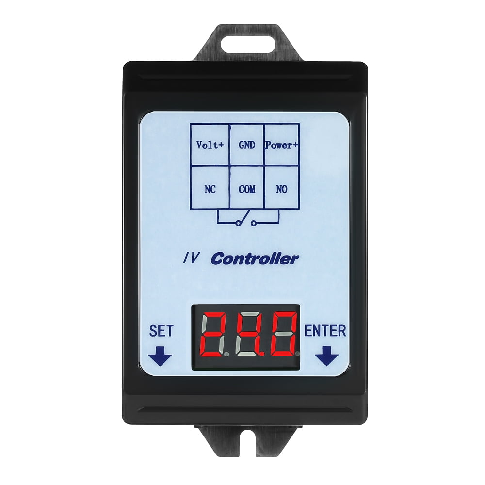 Htovila DC 6~80V Voltage Detection Charging Discharge Monitor Relay Switch Controller with Case
