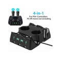 thumbnail image 1 of PS4 Controller Charger Station, 4 in 1 PS Motion Move Charging Station, Fast Charging Dock Station Wireless Multi Controller For PS4 VR, Playstation 4, PS4 Slim, PS4 Pro with LED Indicator, 1 of 7