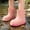 Pink1, variant on Boys Girls Unisex Rain Boots Easy-On Lightweight Non- Outsole for Outdoor Rainy Day Play(3.5-4 Years,Yellow1)