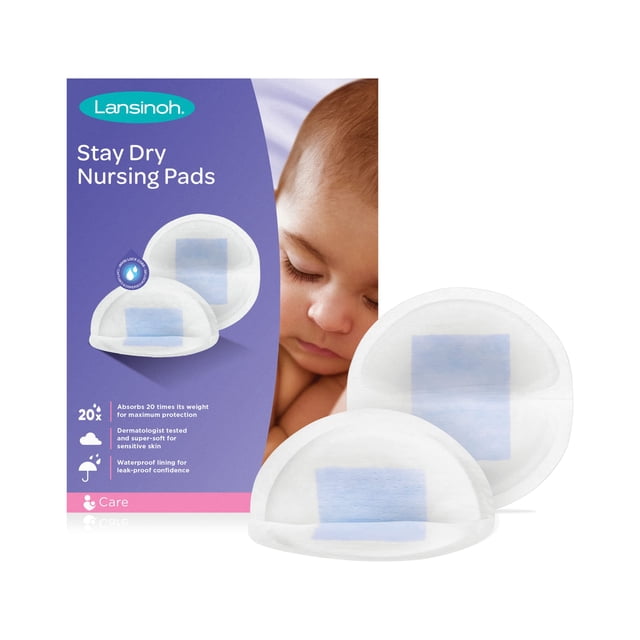 Almohadillas de lactancia desechables Lansinoh Stay Dry, 60 unidades