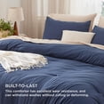 thumbnail image 5 of U by Bedsure 3 Pieces Queen Comforter Bedding Set, Navy Comforter Set for All Seasons, 1 Lightweight Prewashed Comforter and 2 Pillowcases,Queen,Navy, 5 of 7