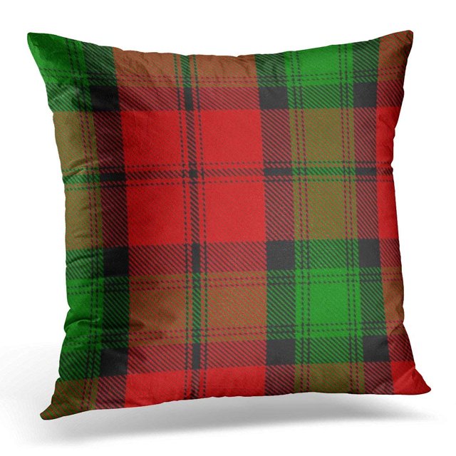 Funda de almohada Clásica escocesa roja y Verde Clan Kerr Tartan 50x50 cm ABPHQTO
