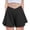Black, variant on Girls 2 In 1 Flowy Athletic Shorts With Spandex Liner V-Cross Waist Butterfly Skorts Running Shorts With Side Pockets For 5-14 Years Summer Sports Daily Wear