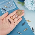 thumbnail image 4 of 1box 12pcs 3 style 304 Stainless Steel Pendants Dagger Mixed color 23.5~24x8.5~9x3.5mm Hole: 1.4~1.6mm 4pcs/style, 4 of 5