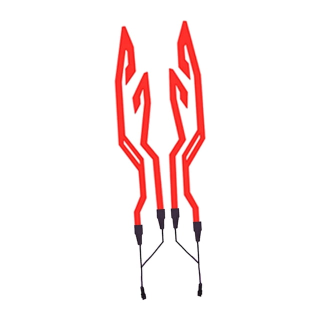 Tira de luces LED Zulema para casco rojo juego de decoración de luces de señal de conducción nocturna