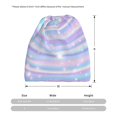thumbnail image 3 of Disketp Striped Gradient Slouchy Beanie Hip-Hop Soft Lightweight Running Beanie Adult Hats Chemo Cap for Men Women, 3 of 8