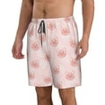thumbnail image 2 of Kdxio Cute Pig Face Pattern Mens Casual Shorts - Drawstring Summer Beach Sports Shorts for Men, 2 of 5