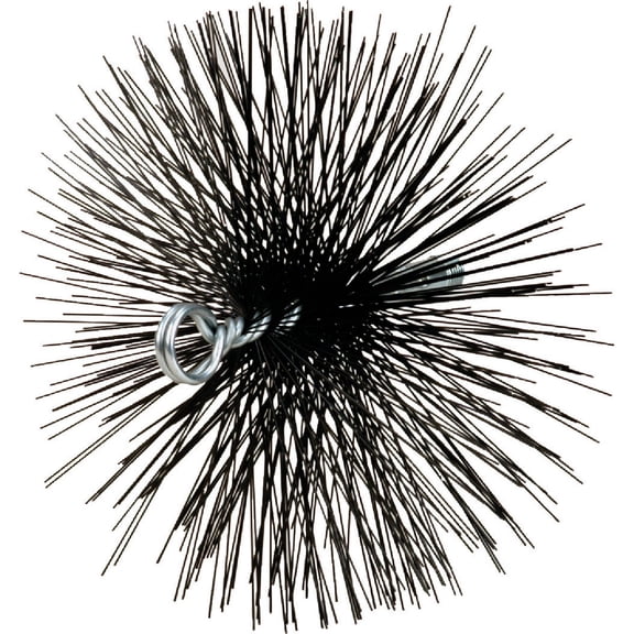 MEECO'S RED DEVIL Chimney Brush Model 30808 - Wire Bristles - 8 in. Square