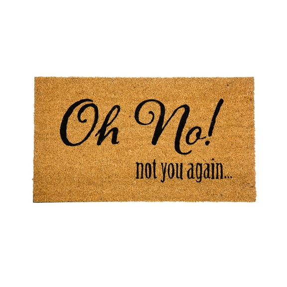 28" x 16" Nature Coir Mat, Oh No!