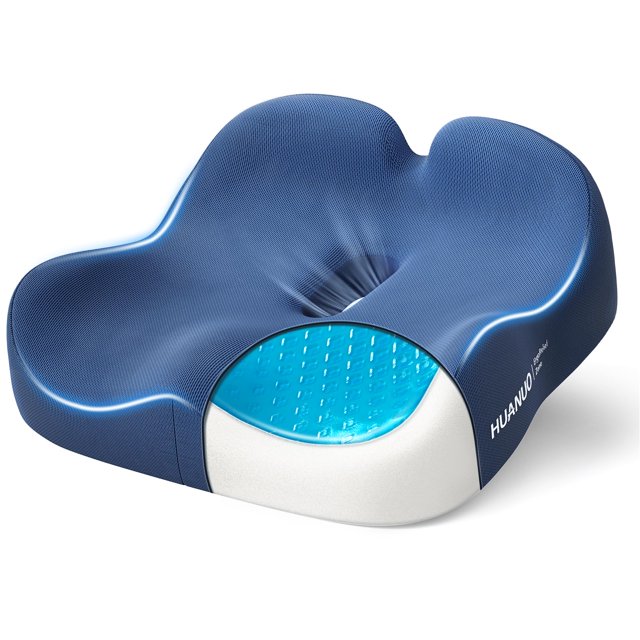 Cojín de asiento HUANUO, gel refrigerante ergonómico de espuma viscoelástica