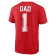 thumbnail image 3 of Men's Red Detroit Red Wings Father's Day #1 Dad T-Shirt, 3 of 3