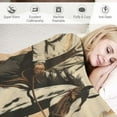 thumbnail image 3 of RUIYC Black and White Western Throw Blankets Soft Cozy Flannel Western Cowboy Riding Horse Throw Blanket Throw Blankets for Couch Bed Dorm White, 3 of 6