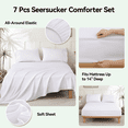 thumbnail image 6 of SPRINDAY Queen Comforter Set, 7 Pieces Bed in a Bag for All-Season, Bedding Set with Comforter, Sheets, Pillowcases & Shams, Sage Green, 6 of 7