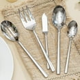 thumbnail image 3 of 65-Piece Silverware Set with Serving Utensils, Forged Flatware Set Cutlery Set Premium Stainless Steel, Service for 12, for Home, Wedding, Party, Mirror Polished and Dishwasher Safe, 3 of 9