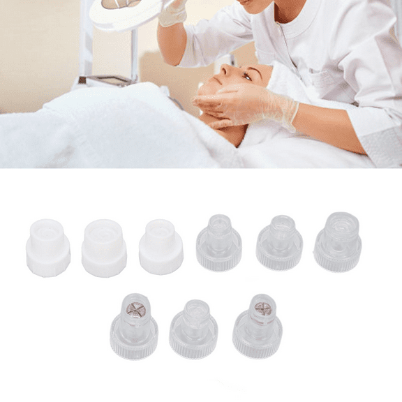 9pcs Face Dermabrasion Tip Deep Cleaning Microdermabrasion Spare Heads for Skin Beauty