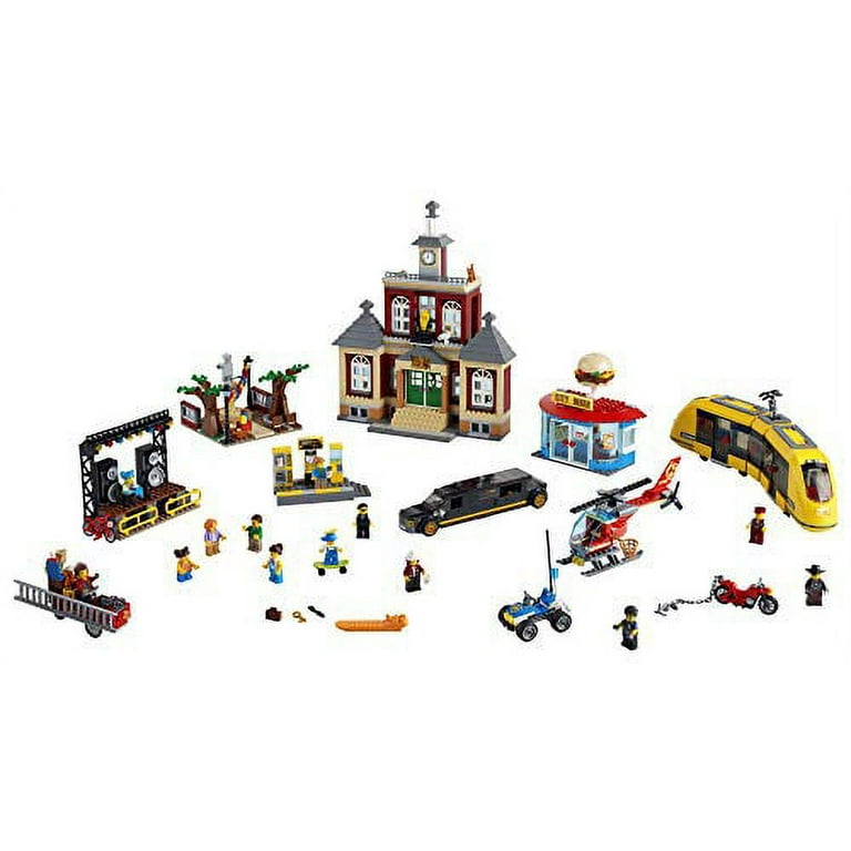 ずー LEGO City Main Square 60271 Set, Cool Building Toy for Kids