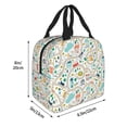 thumbnail image 4 of Kdxio Hand Drawn Cars Trucks Buses And Roads Print Insulated Lunch Bag,Reusable Tote Lunch Box for Women Men,Leakproof Cooler Lunch Bags for Work Office Travel Picnic, 4 of 6